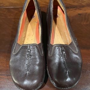 Clarks Structured Brown Shoes